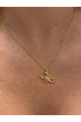 ZÉNAÏS Scorpio Necklace Small Κολιέ από Επιχρυσωμένο ασήμι 925