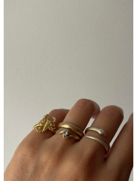 ZÉNAÏS Scorpio Ring Gold filled silver 925 ZÉNAÏS Scorpio Ring Gold filled silver 925