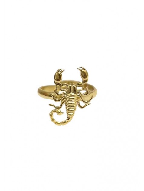 ZÉNAÏS Scorpio Ring Δαχτυλίδι από Επιχρυσωμένο ασήμι 925