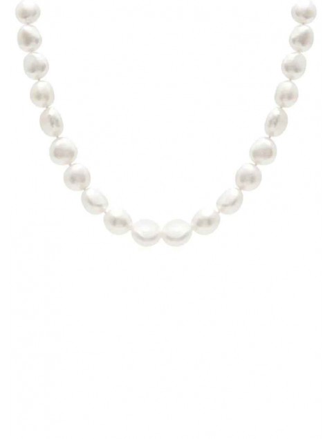 ZÉNAÏS Suzy Pearl Necklace Fresh water pearls and 14k gold plated silver 925