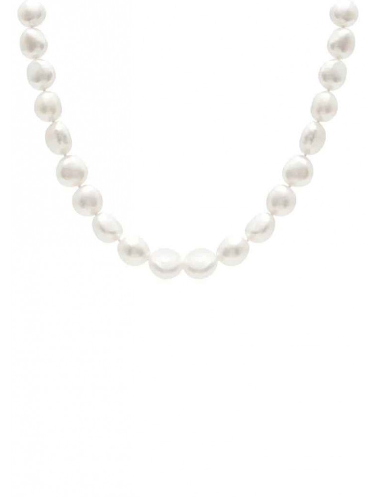 ZÉNAÏS Suzy Pearl Necklace Κολιέ από επιχρυσωμένο ασήμι 925 14 καρατίων