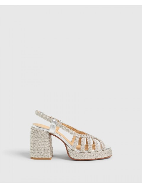 CASTAÑER Vliska Silver Women's sandals