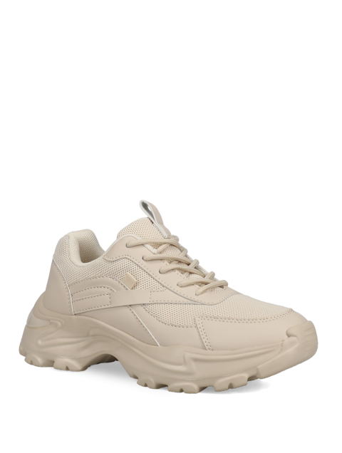 Migato Μπεζ γυναικεία sneakers 
