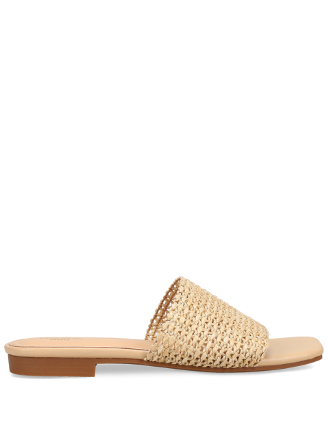 MIGATO Beige women's straw sandal