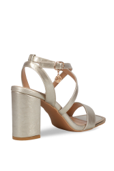 MIGATO Gold sandal with gold frame