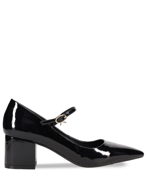 MIGATO Black patent leather Mary Jane heel