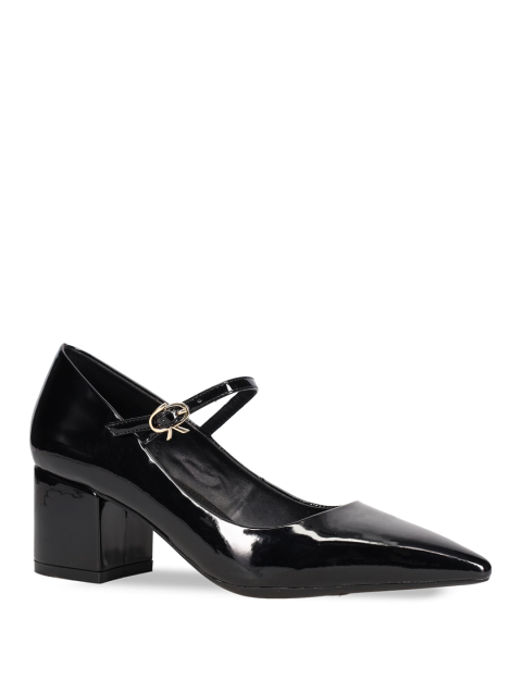 MIGATO Black patent leather Mary Jane heel