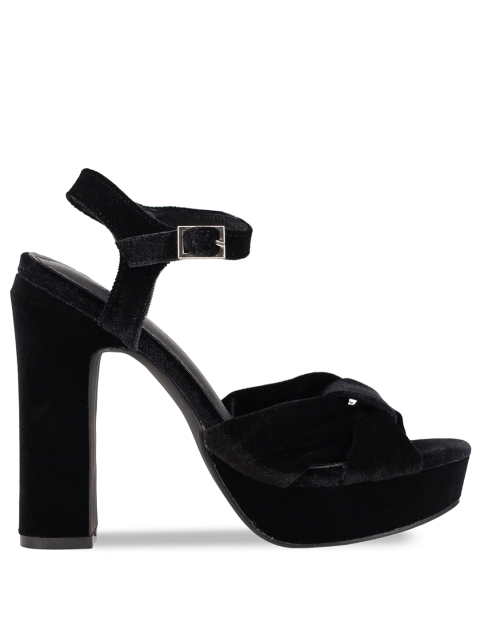 MIGATO Black Velvet sandal