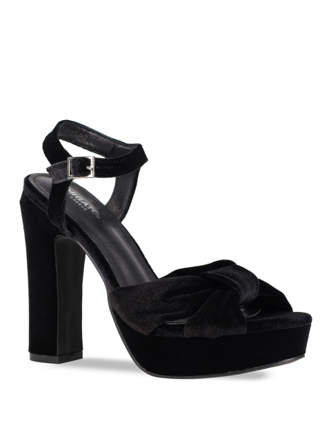 MIGATO Black Velvet sandal