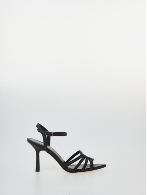 OVYE' by CRISTINA LUCCHI Black women's leather sandals