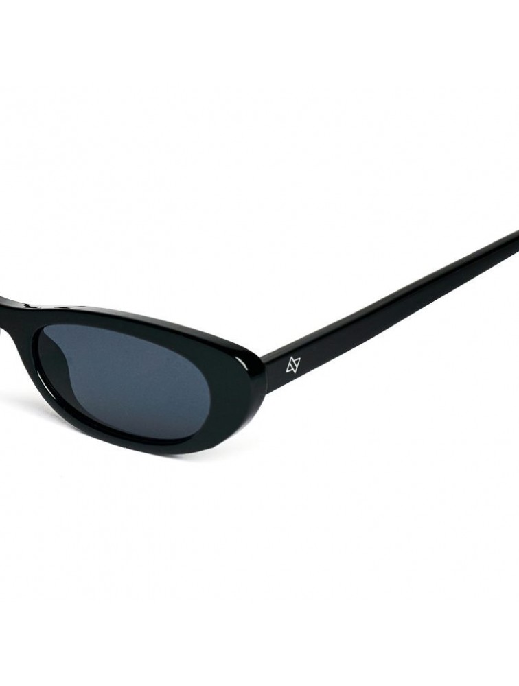 A\V SUNGLASSES Raya Black Μαύρα γυαλιά ηλίου με γκρι φακούς