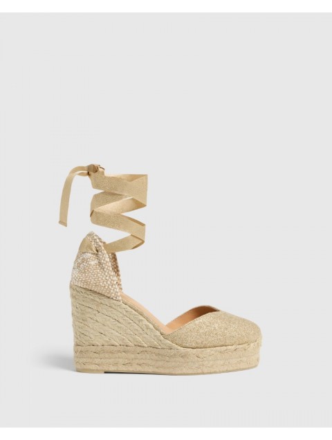 CASTAÑER Chiara Gold women's espadrilles