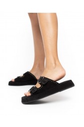 'ESIOT KASPAKAS Black|Μαύρα σανδάλια