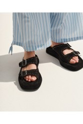 'ESIOT KASPAKAS Black|Μαύρα σανδάλια