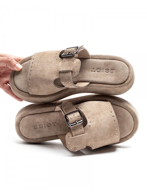 'ESIOT PACHIAMMOS Sand|Sandals in the color of sand 'ESIOT PACHIAMMOS Sand|Sandals in the color of sand