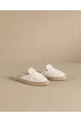 MANEBÌ Cotton Crochet Mules Yucatán Εκρού γυναικεία mules
