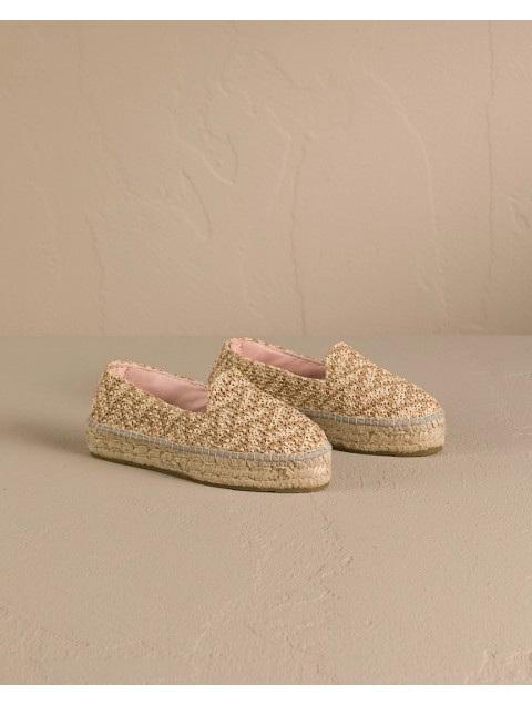 MANEBÌ Women's double-breasted mules made of high-quality raffia in natural color MANEBÌ Women's double-breasted mules made of high-quality raffia in natural color