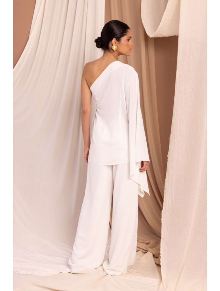 LA CHAINE Sunlight Pants Pure White Λευκή Παντελόνα