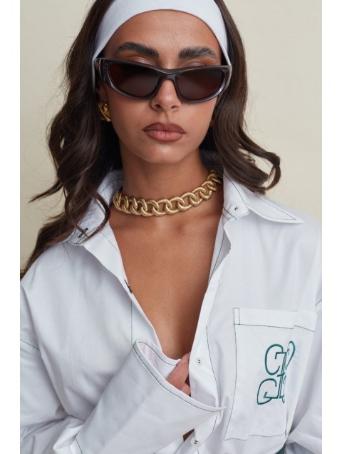LA CHAINE Anonymous White/Green Forest Shirt