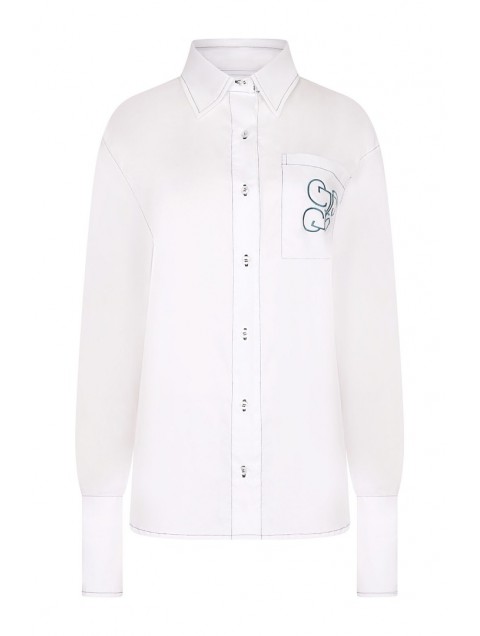 LA CHAINE Anonymous White/Green Forest Shirt