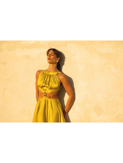 LA CHAINE Aura Lime Dress