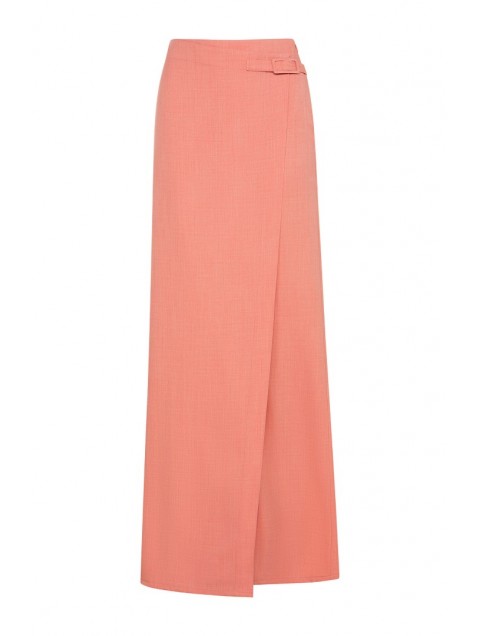 LA CHAINE Bisou midi skirt Ροδακινί μίντι φουστά LA CHAINE Bisou midi skirt Ροδακινί μίντι φουστά