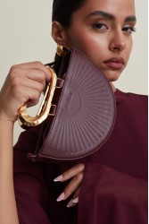 LA CHAINE Daphne Burgundy Bag Μπορντώ τσάντα