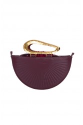 LA CHAINE Daphne Burgundy Bag Μπορντώ τσάντα