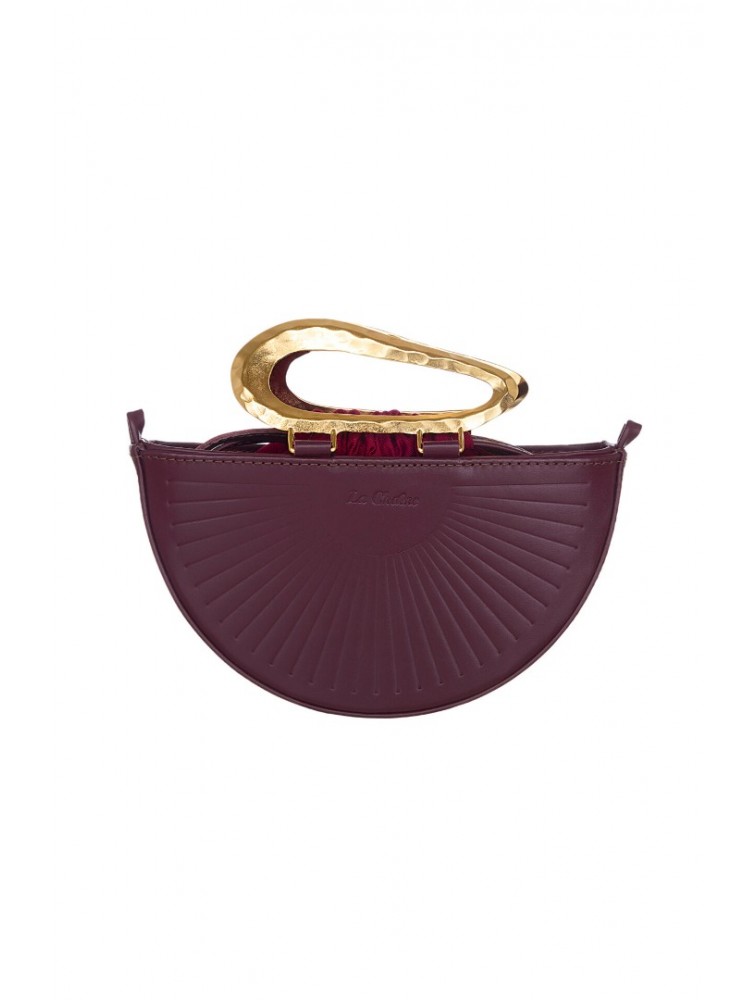 LA CHAINE Daphne Burgundy Bag Μπορντώ τσάντα