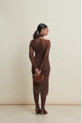LA CHAINE Daphne Cognac Brown Καφέ τσάντα