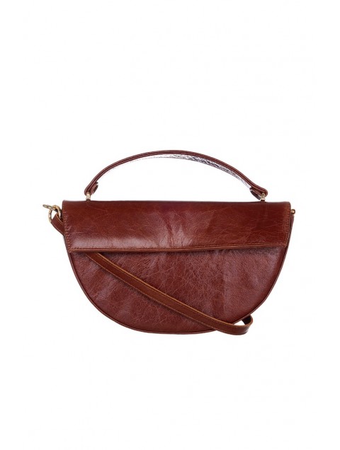 LA CHAINE Kallisti Brown Leather Bag