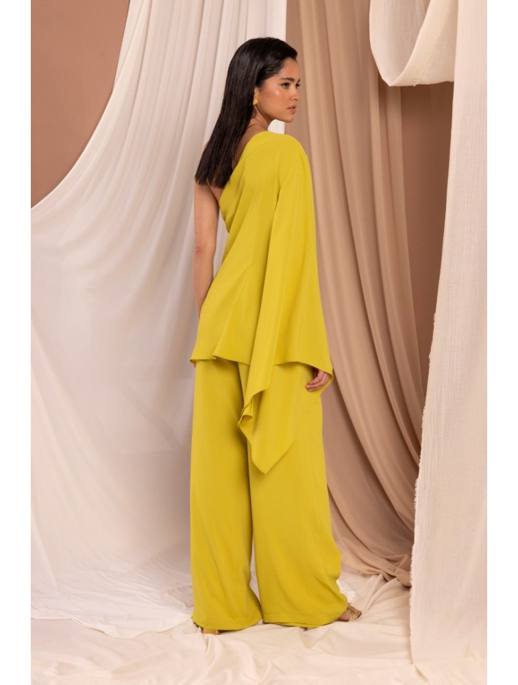 LA CHAINE Sunlight Pants Lime Λάιμ Παντελόνα