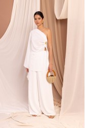 LA CHAINE Sunlight Pants Pure White Λευκή Παντελόνα