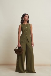 LA CHAINE Chimera Pants Khaki Χακί Παντελόνα