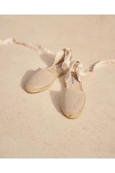 MANEBÌ Organic Hemp Flat Valenciana Espadrilles La Havana Μπεζ Εσπαντρίγιες από οργανικό λινό