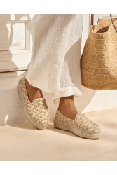 MANEBÌ Γυναικεία Δίπατα mules από υψηλής ποιότητας raffia σε φυσικό χρώμα