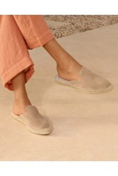 MANEBÌ Beige Women's mules from soft suede