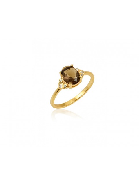 MÉRBABE 18K Bernadette Ring Gold Plated Silver Ring