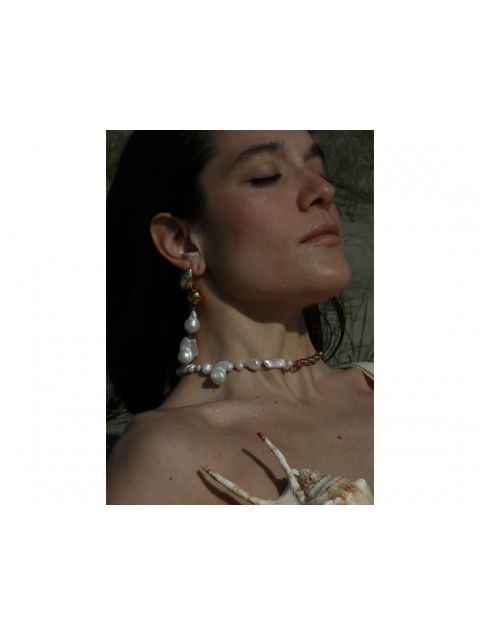 MÉRBABE 18k GENAYA Necklace Κολιέ Από Επιχρυσωμένο Ανοξείδωτο Ατσάλι