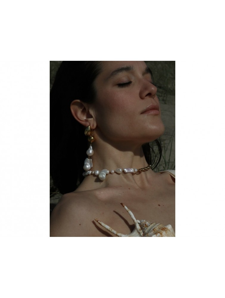 MÉRBABE 18k GENAYA Necklace Κολιέ Από Επιχρυσωμένο Ανοξείδωτο Ατσάλι
