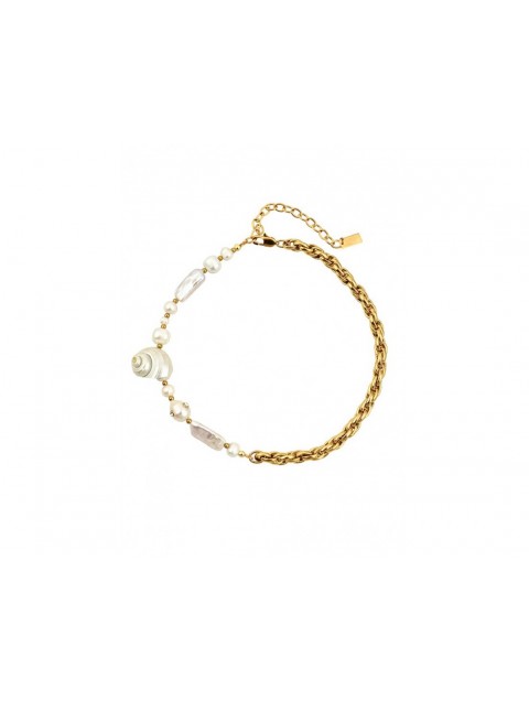 MÉRBABE 18k GENAYA Necklace Κολιέ Από Επιχρυσωμένο Ανοξείδωτο Ατσάλι