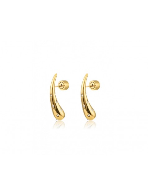 MÉRBABE 24K Arlet Earrings Χρυσά Σκουλαρίκια Από Επίχρυσο Ανοξείδωτο Ατσάλι