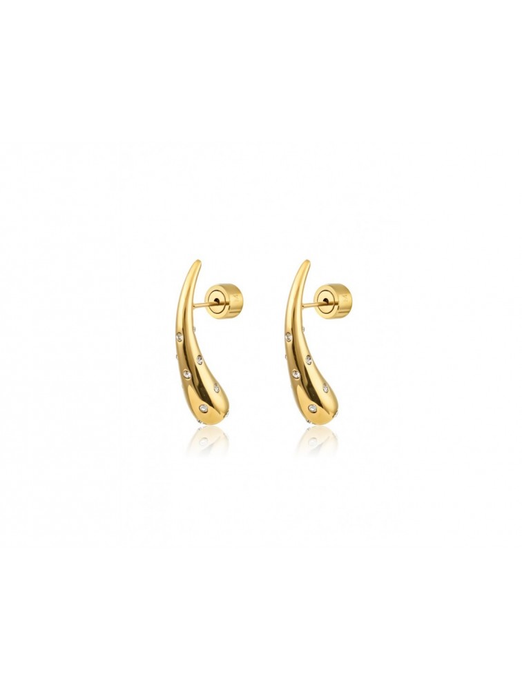 MÉRBABE 24K Arlet Earrings Χρυσά Σκουλαρίκια Από Επίχρυσο Ανοξείδωτο Ατσάλι