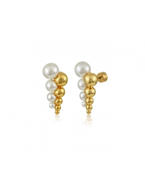 MÉRBABE 24K HEBE Earrings Σκουλαρίκια Από Premium Επίχρυσο Ατσάλι - Non Fade