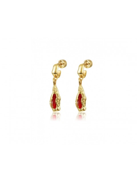 MÉRBABE 24K Iro Earrings Gold Plated Stainless Steel 