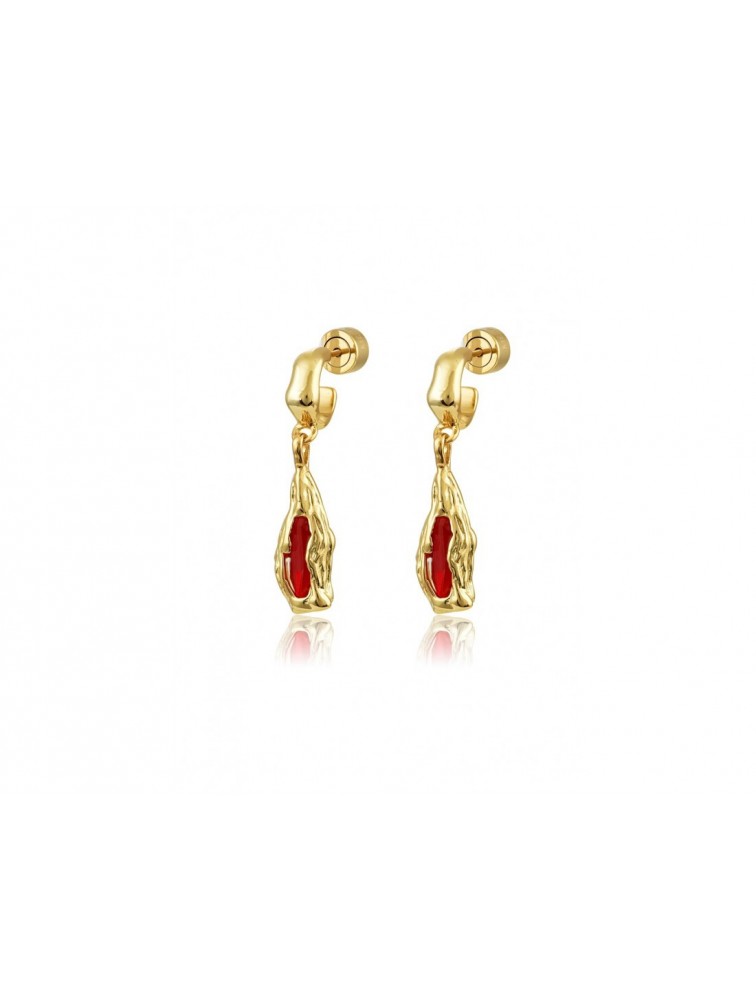 MÉRBABE 24K Iro Earrings Χρυσά Σκουλαρίκια Από Επίχρυσο Ανοξείδωτο Ατσάλι