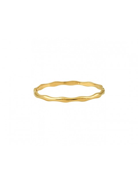 MÉRBABE 24K Julia Bangle Bracelet Gold Plated Steel 
