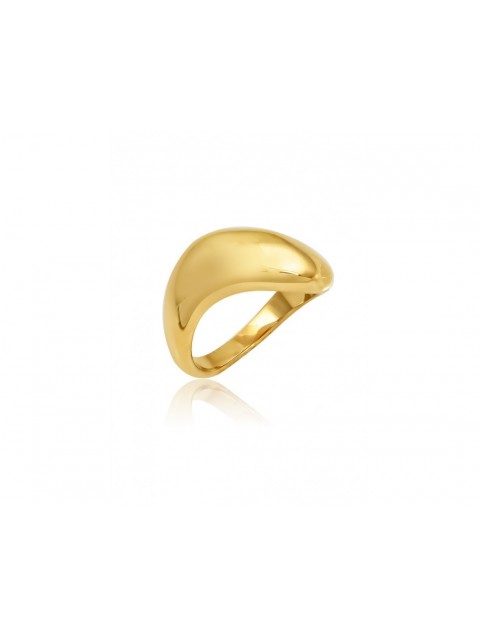 MÉRBABE 24K Morrison Ring Gold Plated Stainless Steel 