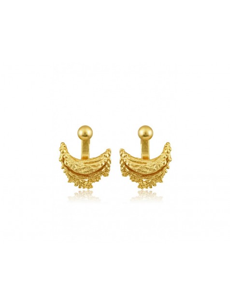 MÉRBABE 24K Viviane Earrings Χρυσά Σκουλαρίκια Από Επίχρυσο Ανοξείδωτο Ατσάλι