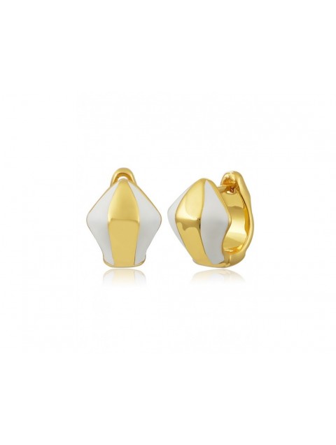 MÉRBABE GABRIELLE Huggie 24k Earrings Σκουλαρίκια Από Premium Επίχρυσο Ατσάλι